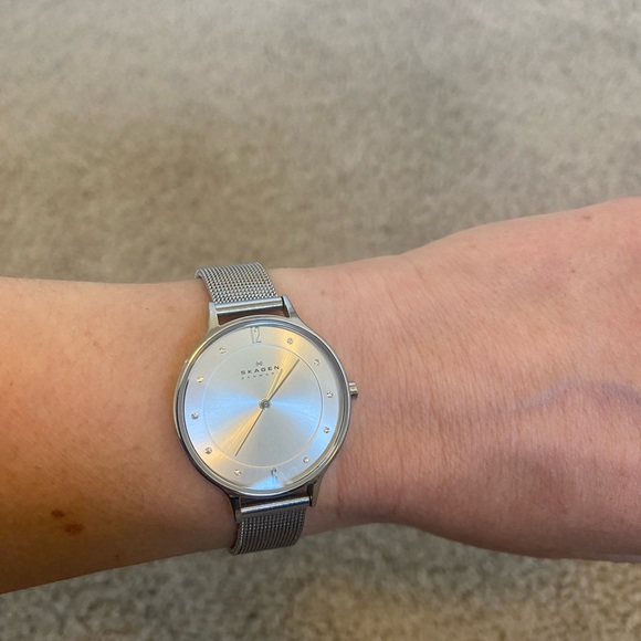 Skagen Anita stainless steel mesh women’s watch - Picture 1 of 6